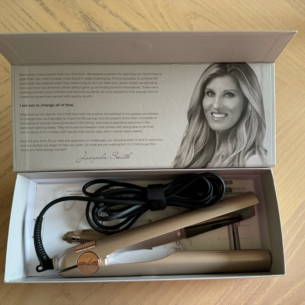 TYME Rose Gold All-In-One Pro Style Flat Iron